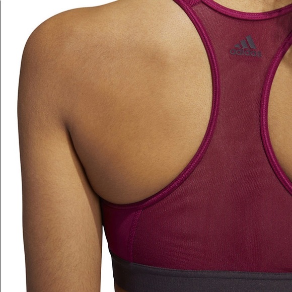 Adidas Logo Medium Support Sports Bra - Picture 3 of 6